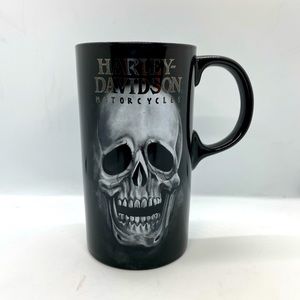 Harley Davidson Drinking Coffee Mug Black Skull 6" 2015 Motorcycles.